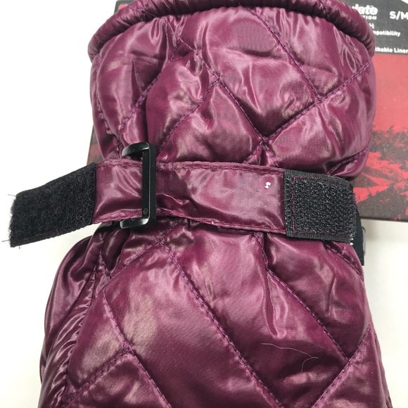 Swiss Tech Quilted Ski Mitten Purple Size Small/Medium New - Picture 4 of 12